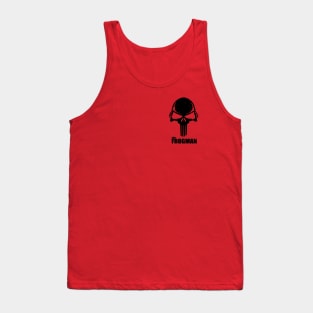 The Frogman (small logo - distressed) Tank Top